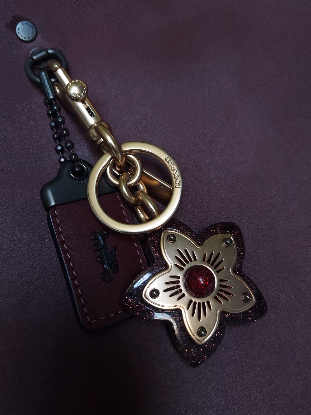 COACH 3 PC ROGUE TOTE SET-Tote, Wristlet Pouch, and Coach Bag Charm/Key Chain - Picture 7 of 8